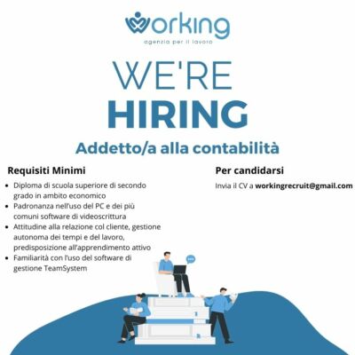 Ricerca di Personale – Addetto/a alla contabilità