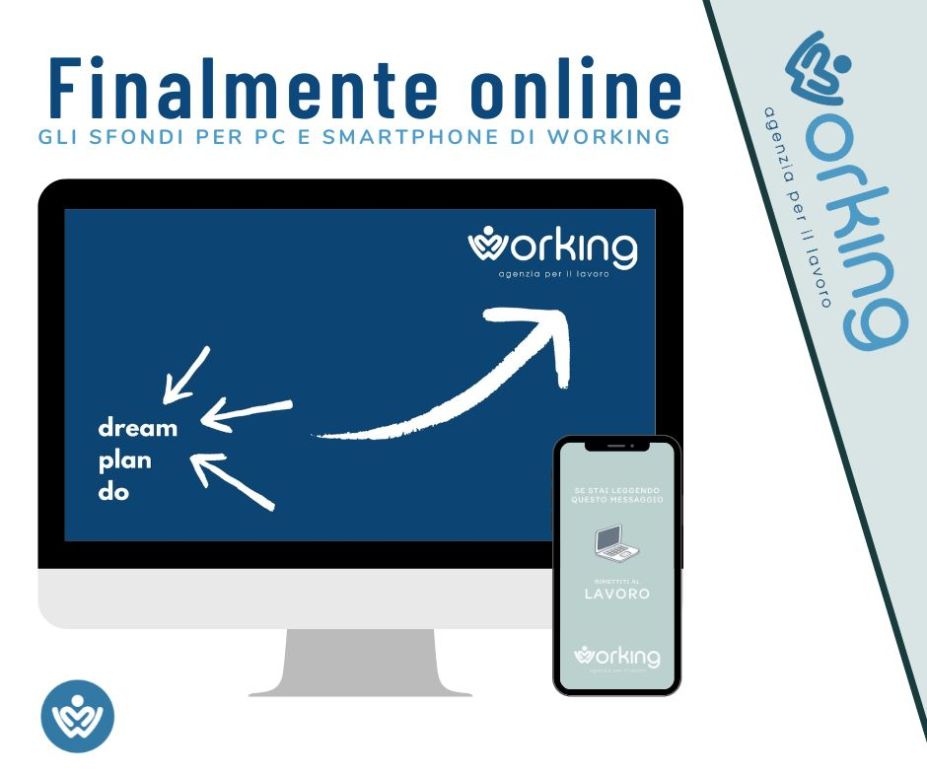 Arrivano i wallpaper per PC e gli sfondi per smartphone di Working